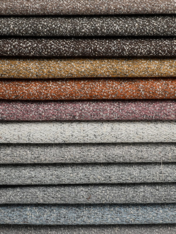 Polyester en linnen stof voor bank