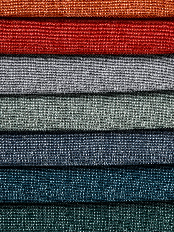 Nautilus bank vlakte polyester en linnen stoffen