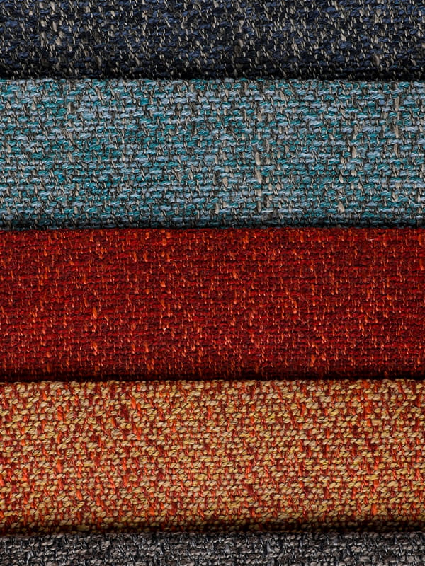 Emmaus bank polyester en linnenstof