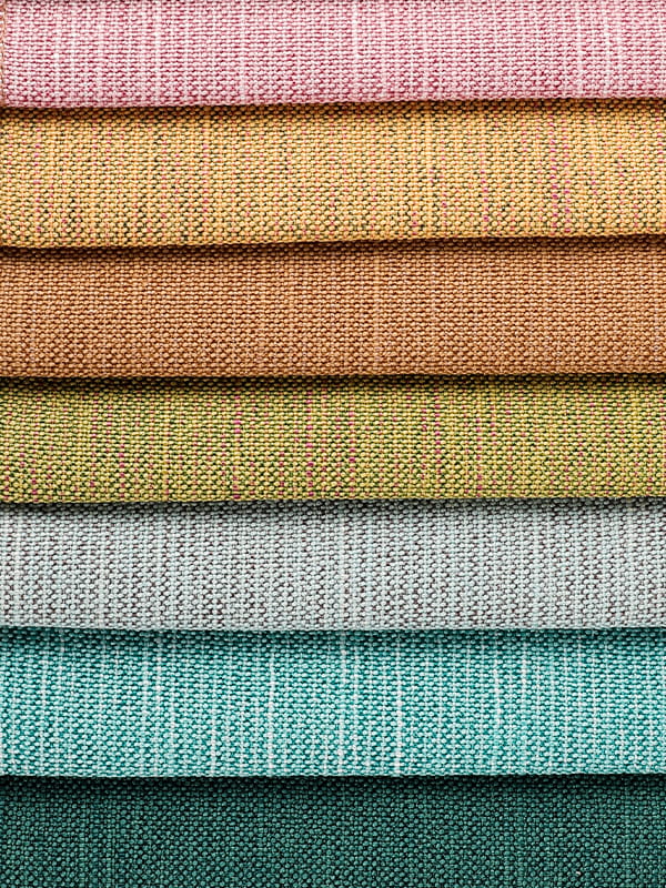 Polyester en linnen stof voor bank