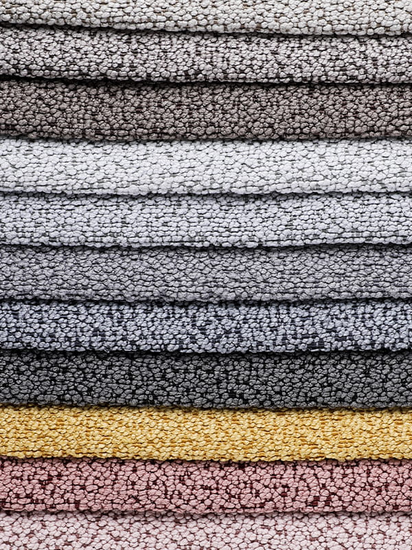 Emily Loop Yarn Polyester en linnen bankstoffen