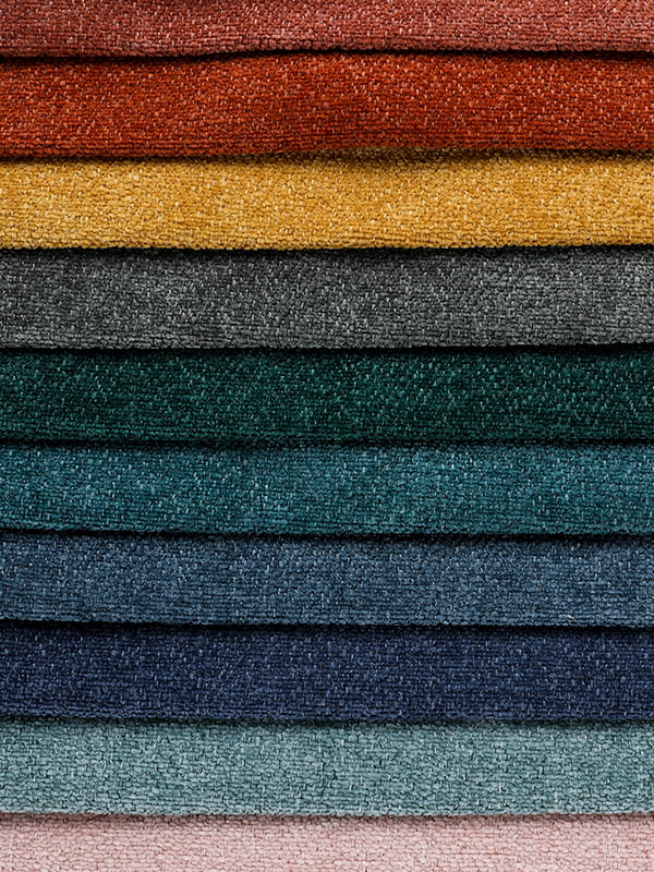 Chenille bank geweven stof