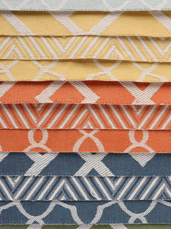 Kleur geweven Jacquard -stof